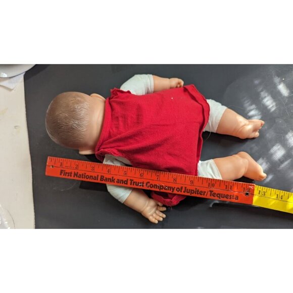 Berenguer Baby Doll 13" Toy red dress  cloth body cuddly collectible - Picture 11 of 13